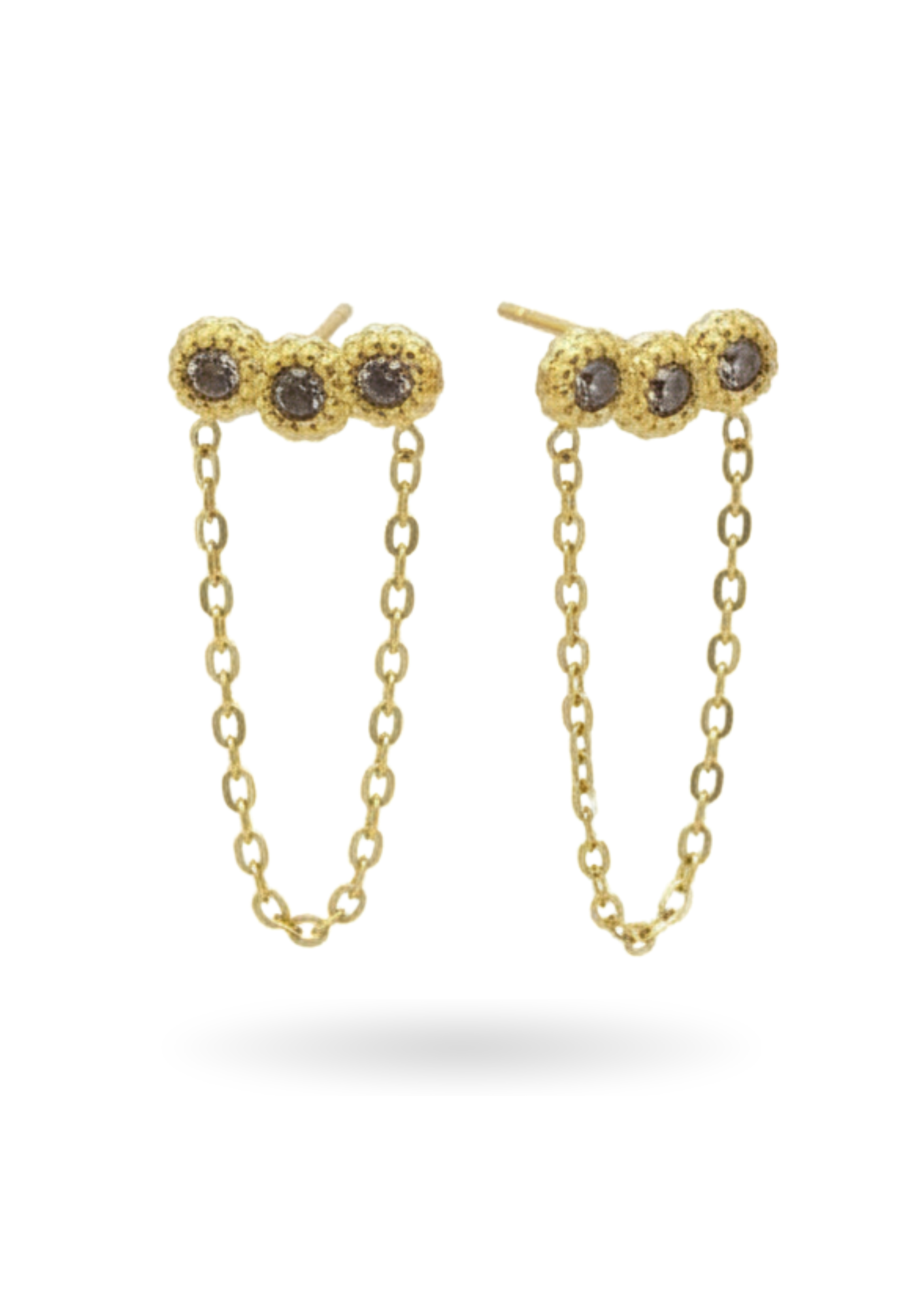 Boucles d'Oreilles Acier Inoxydable Chaînette Design