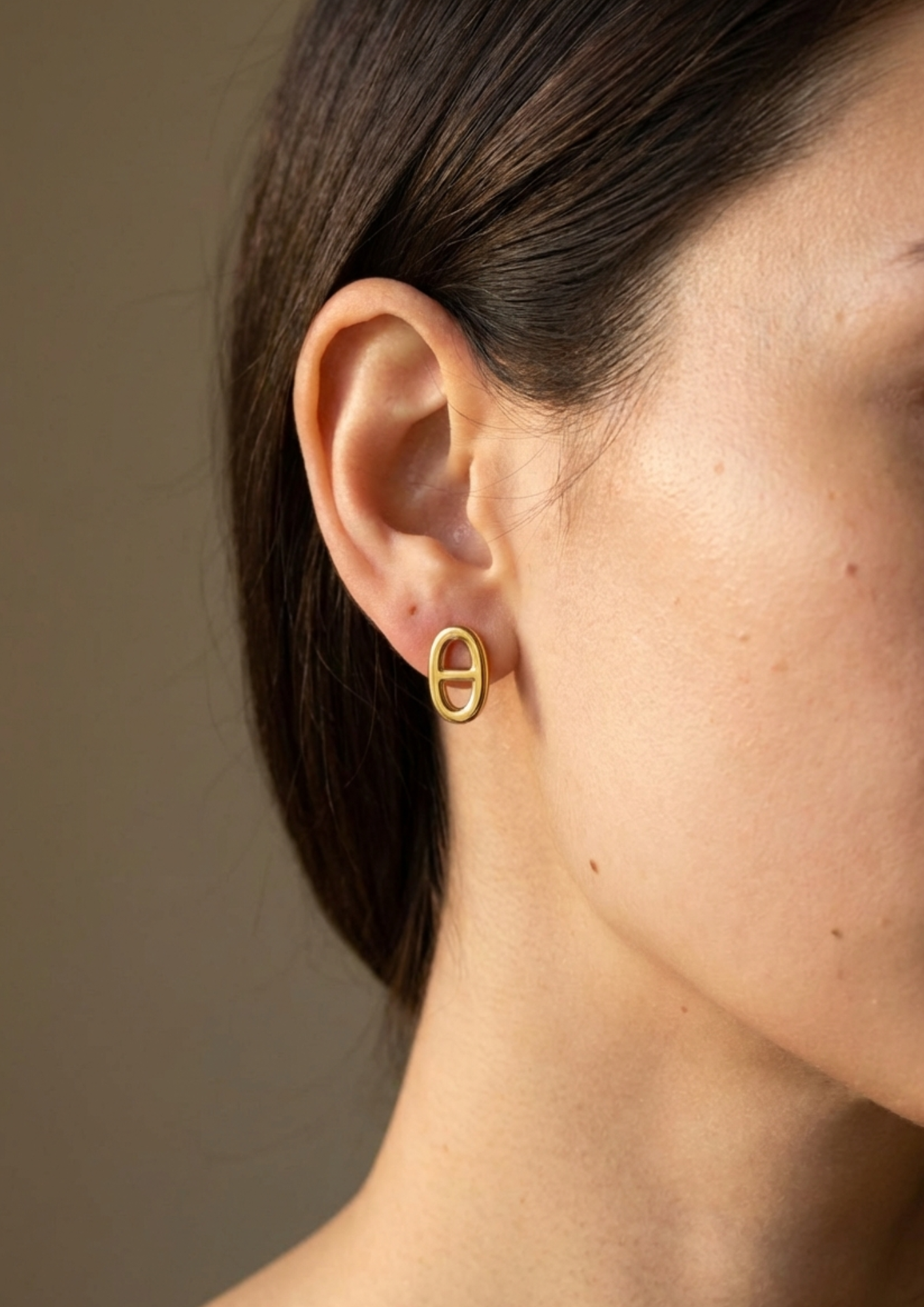 Boucles d'Oreilles Acier Inoxydable Maille Marine pas cher