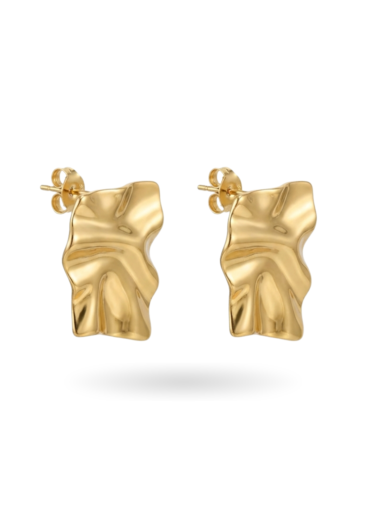 Boucles d'Oreilles Acier Inoxydable Rectangle