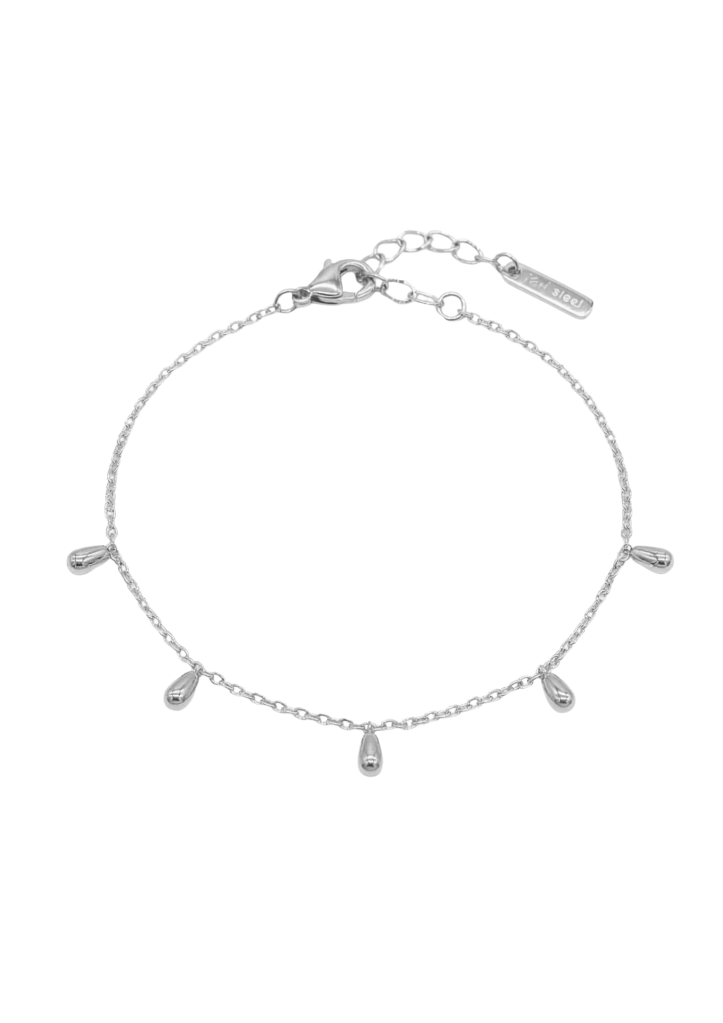 Bracelet Acier Inoxydable Pendentif Goutte