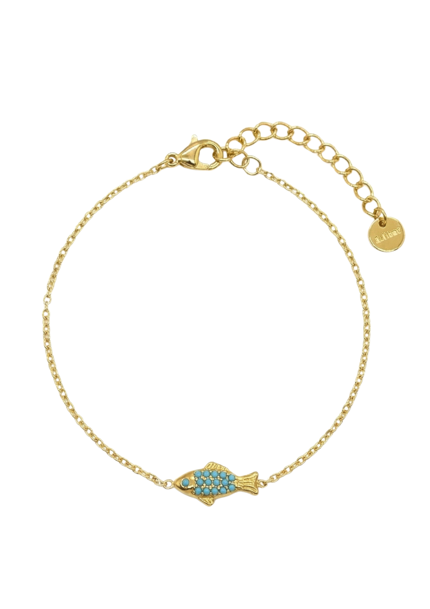 Bracelet Acier Inoxydable Poisson Perles