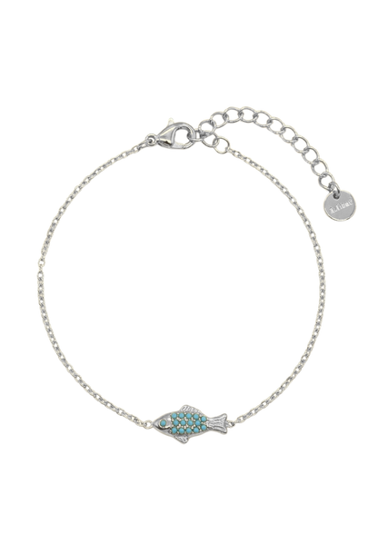 Bracelet Acier Inoxydable Poisson Perles
