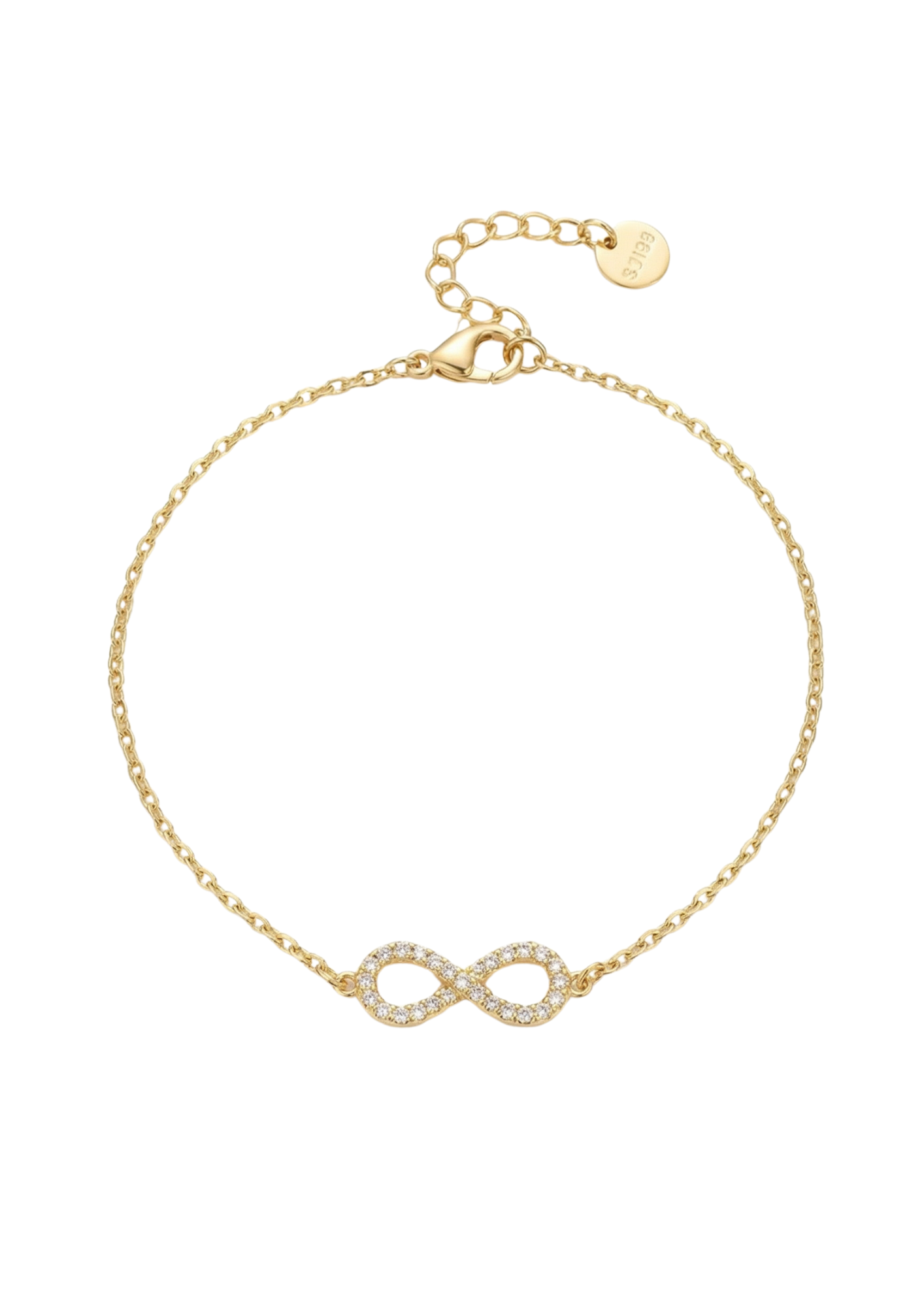 Bracelet Acier Inoxydable Infini Strass