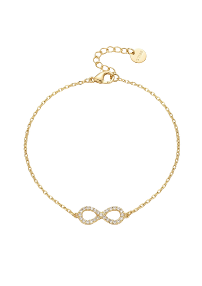 Bracelet Acier Inoxydable Infini Strass