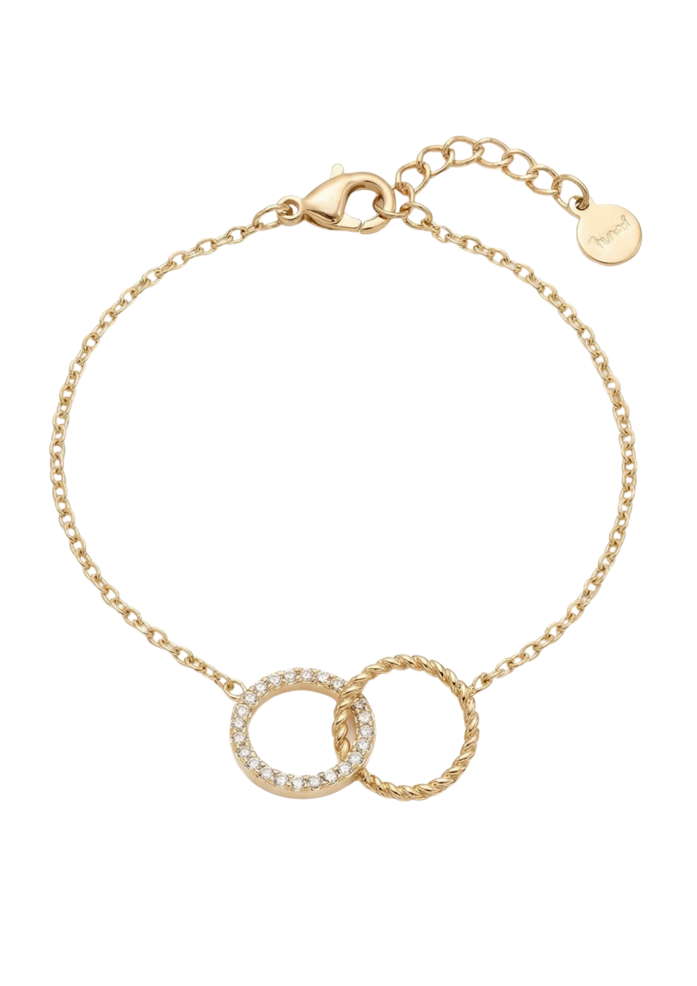 Bracelet Acier Inoxydable Double Cercle