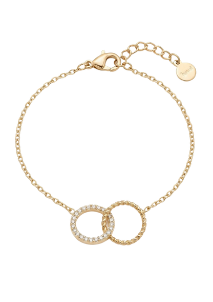 Bracelet Acier Inoxydable Double Cercle