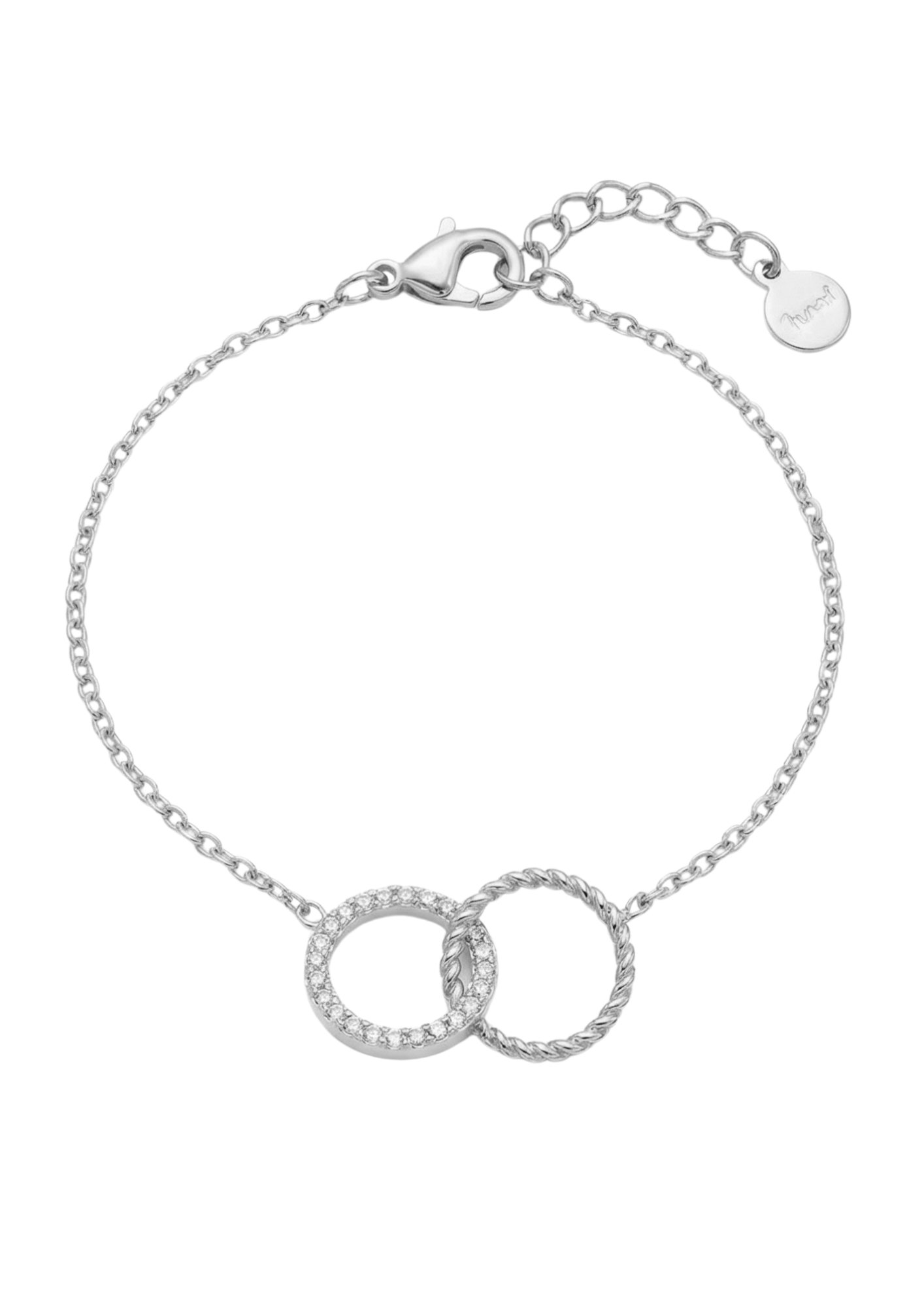 Bracelet Acier Inoxydable Double Cercle