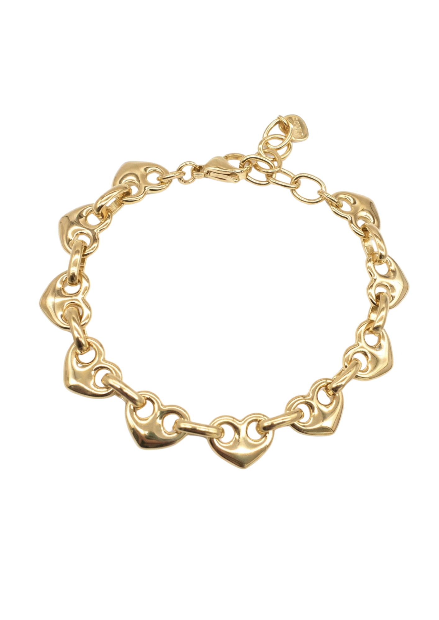 Bracelet Acier Inoxydable Grain de Café Cœur