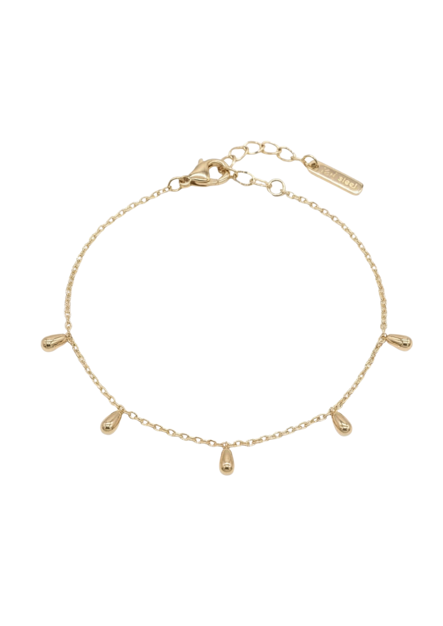 Bracelet Acier Inoxydable Pendentif Goutte