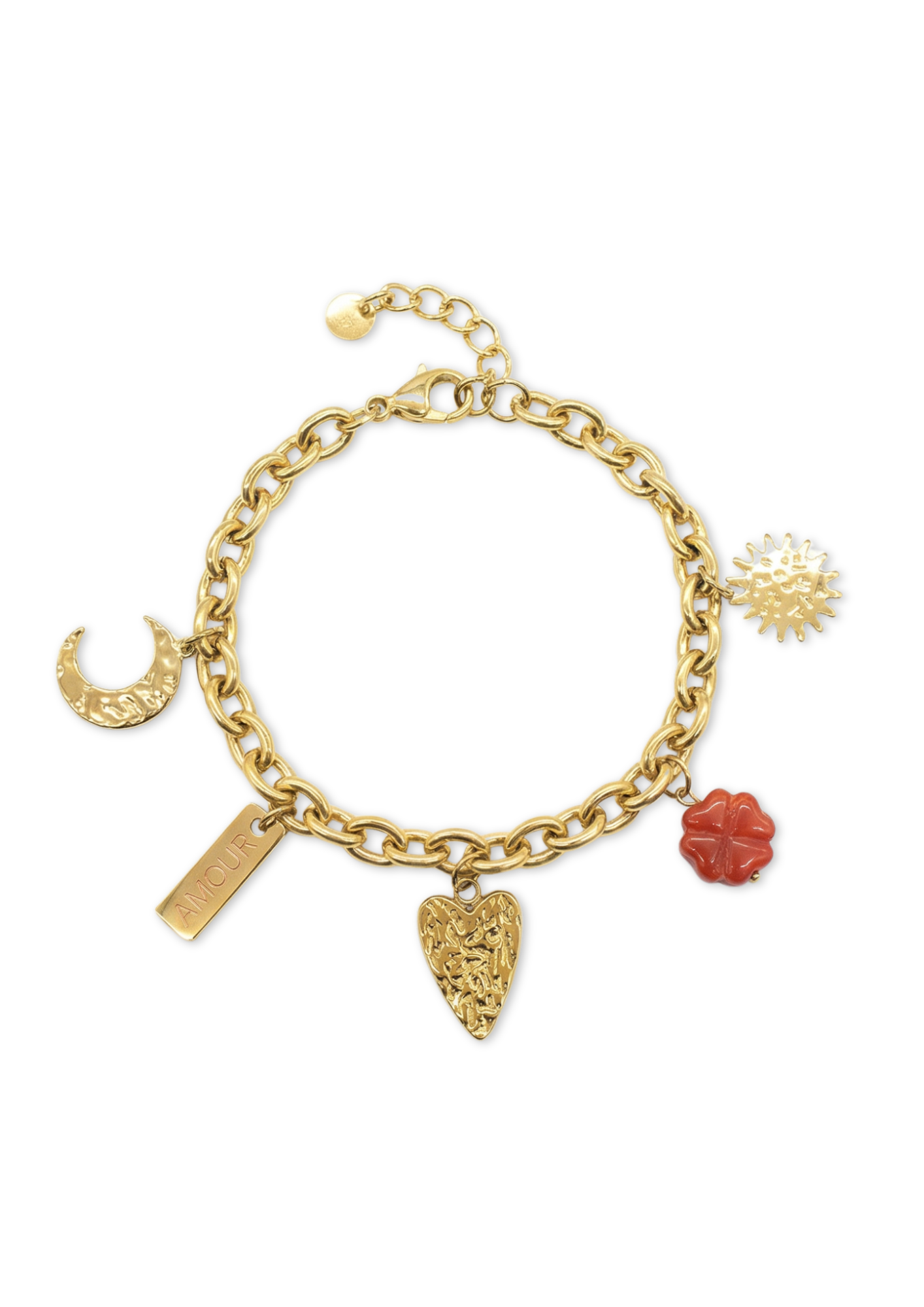Bracelet Charms Martelé