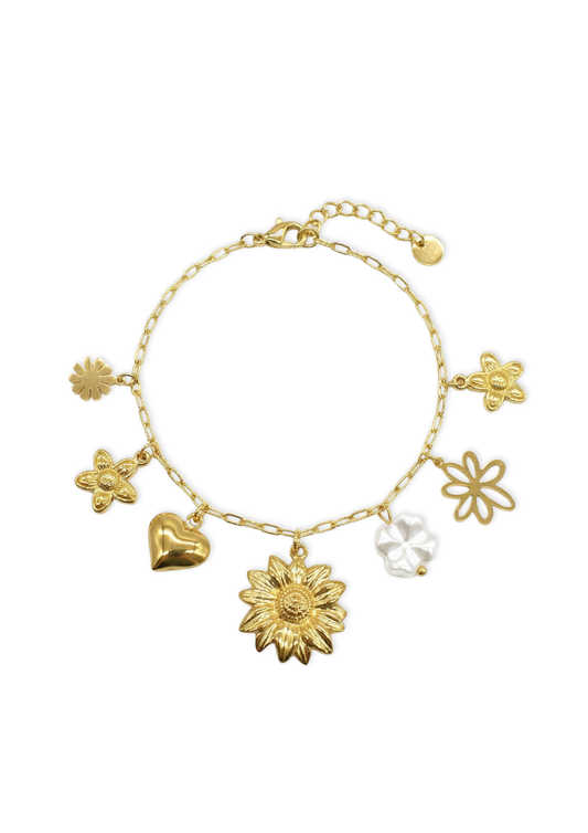 Bracelet Charms Or Floral