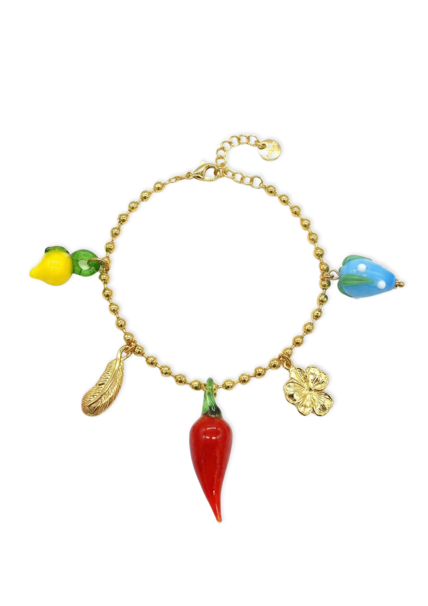 Bracelet Charms Piment Rouge