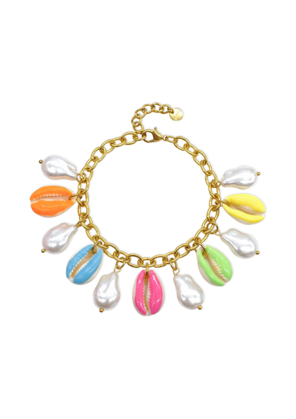 Bracelet Charms Coquillages Perles