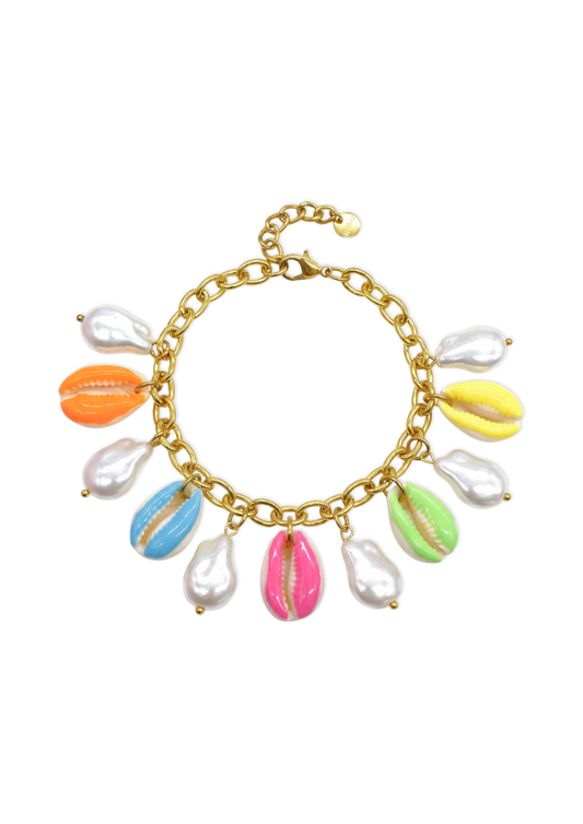 Bracelet Charms Coquillages Perles