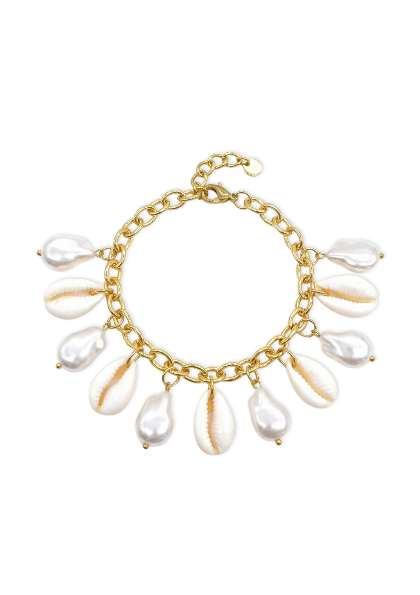 Bracelet Charms Coquillages Perles