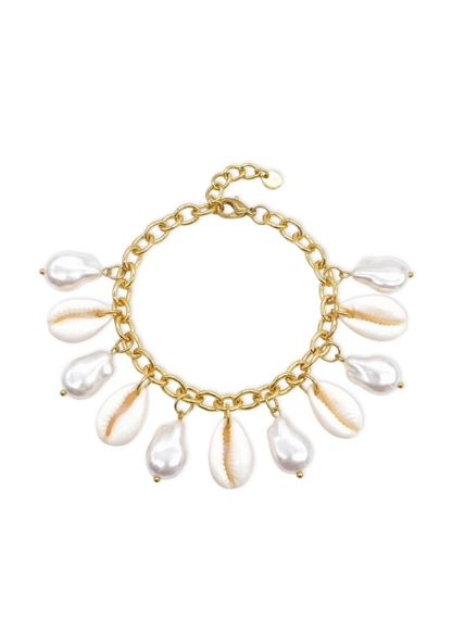 Bracelet Charms Coquillages Perles