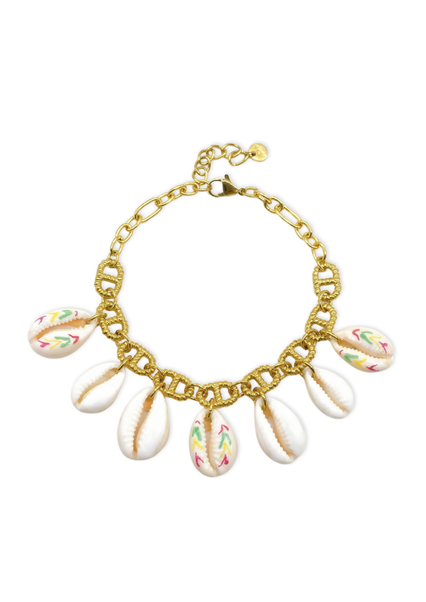Bracelet Charms Maille Marine Cauris