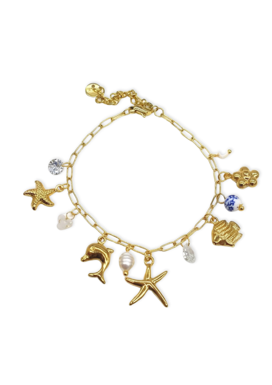 Bracelet Charms Été Blanc