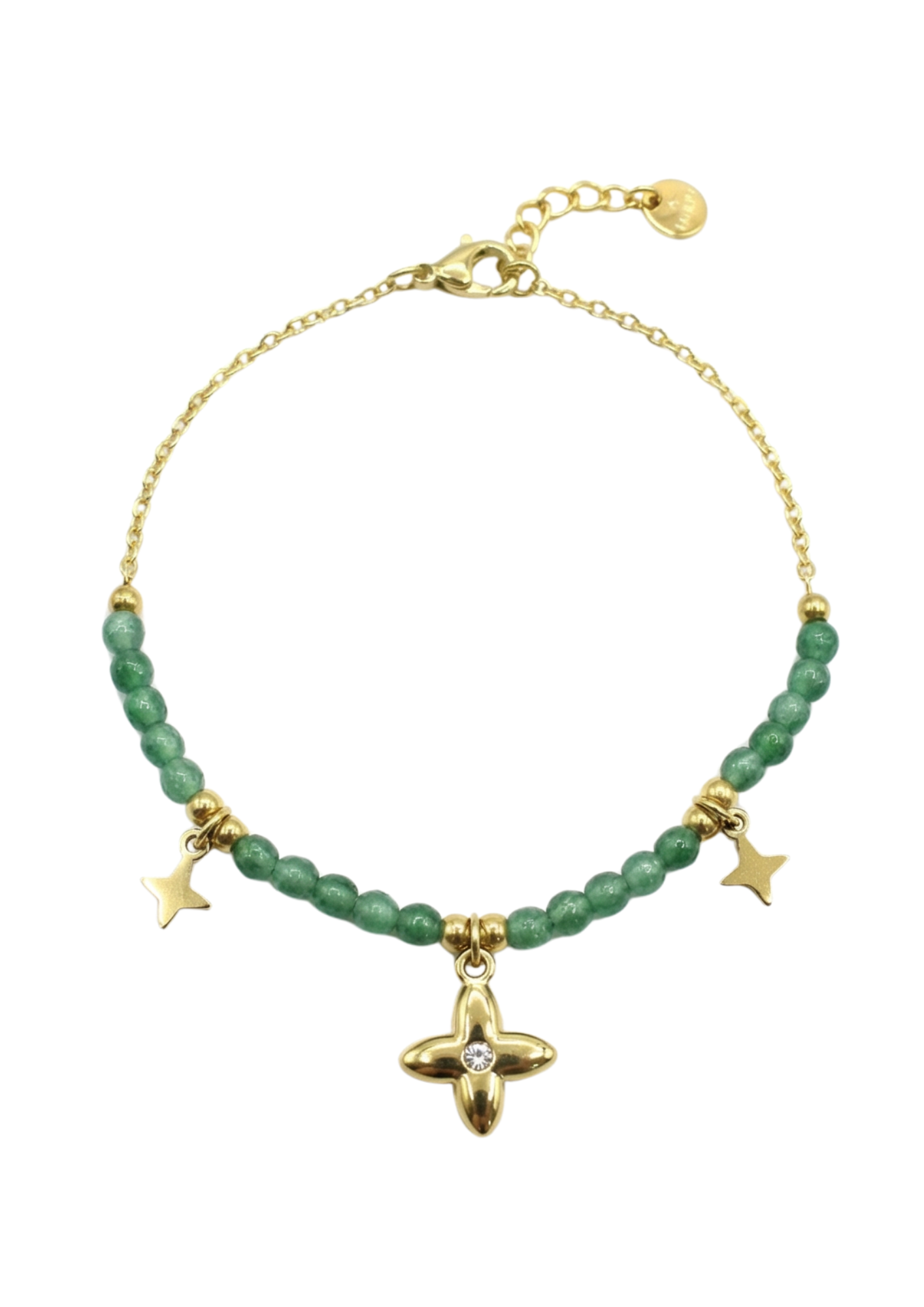 Bracelet Charms Perle Verte