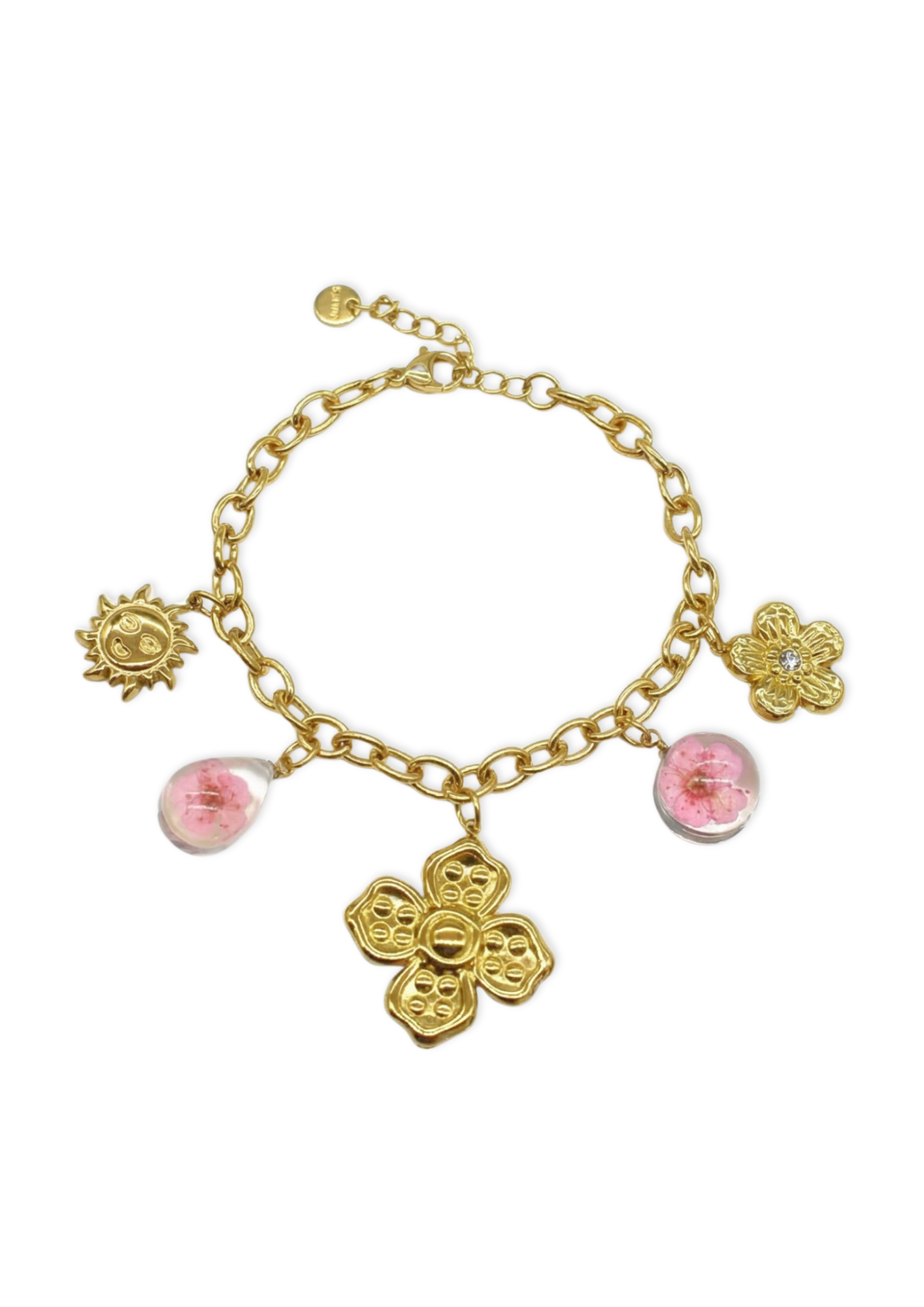 Bracelet Charms Floral pas cher