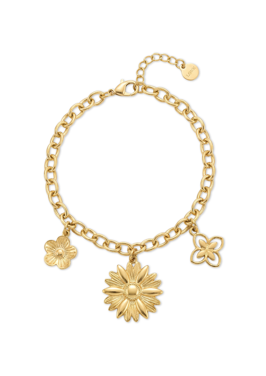 Bracelet Charms Triple Fleur