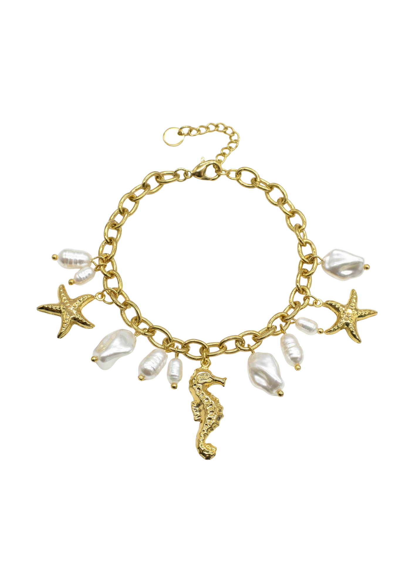 Bracelet Charms Étoile de Mer Hippocampe