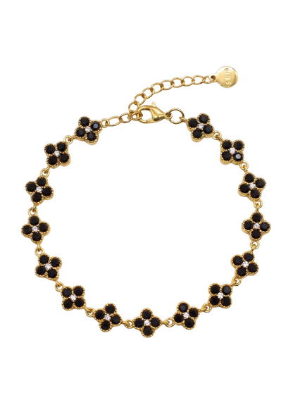 Bracelet Trèfle Multicolore noir