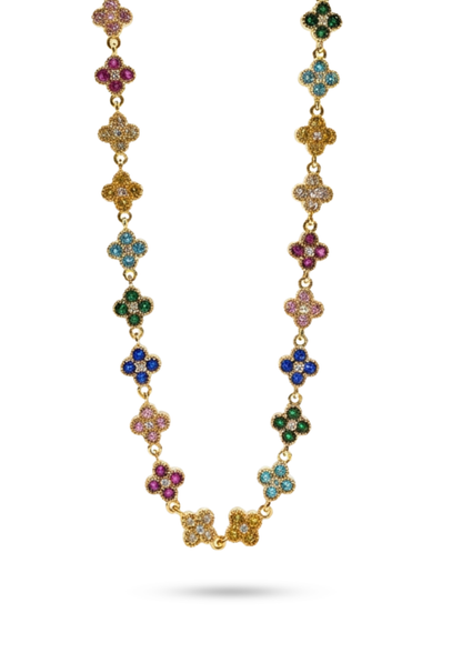 Collier Trèfle Multicolore 