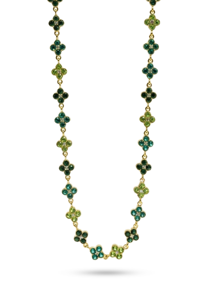 Collier Trèfle Multicolore vert