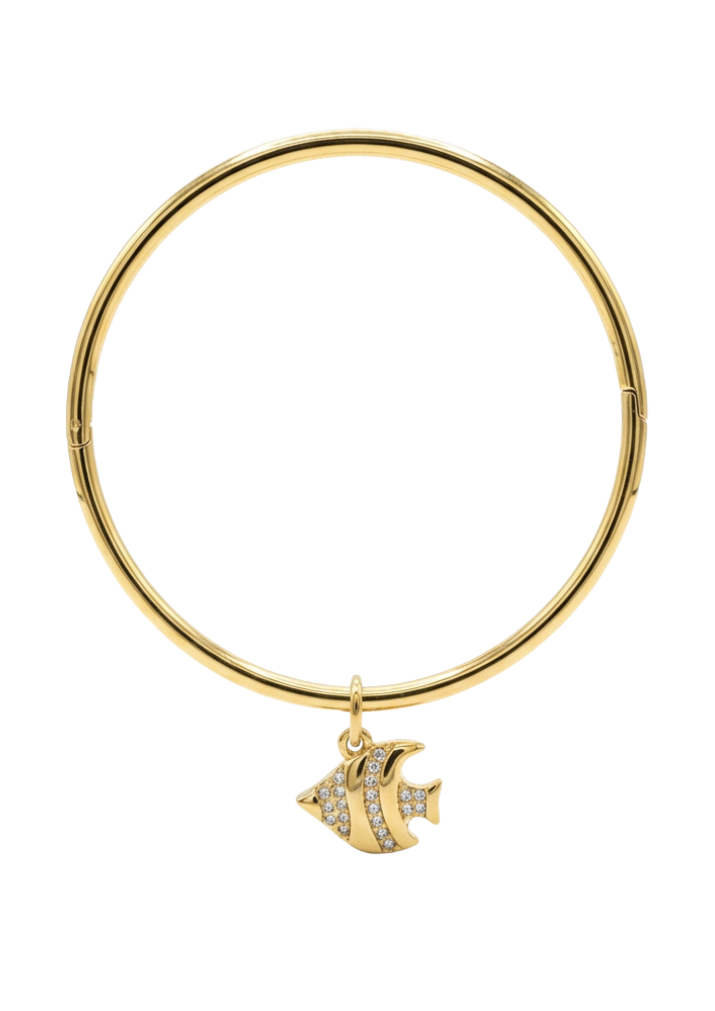 Jonc Breloque Poisson Strass