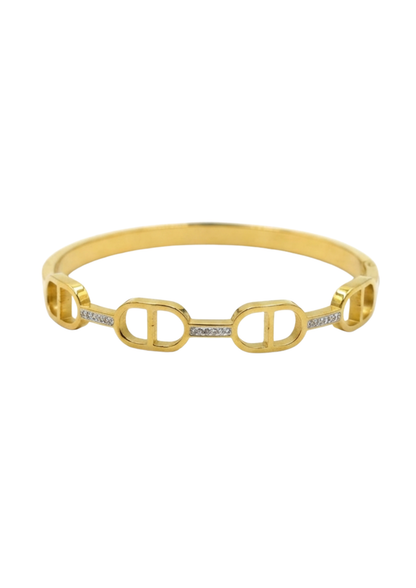Jonc Acier Inoxydable Rigide Maille Marine