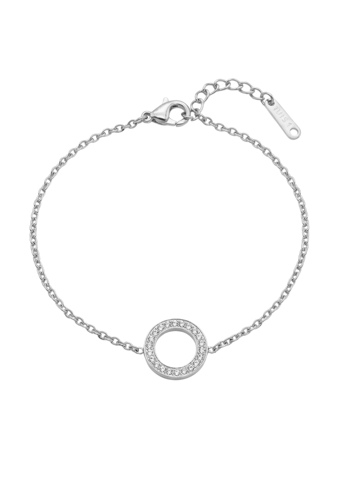 Bracelet Acier Inoxydable Cercle Strass