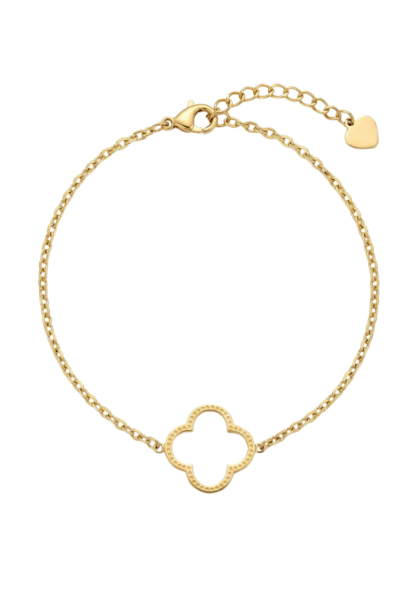 Bracelet Acier Inoxydable Grand Trèfle
