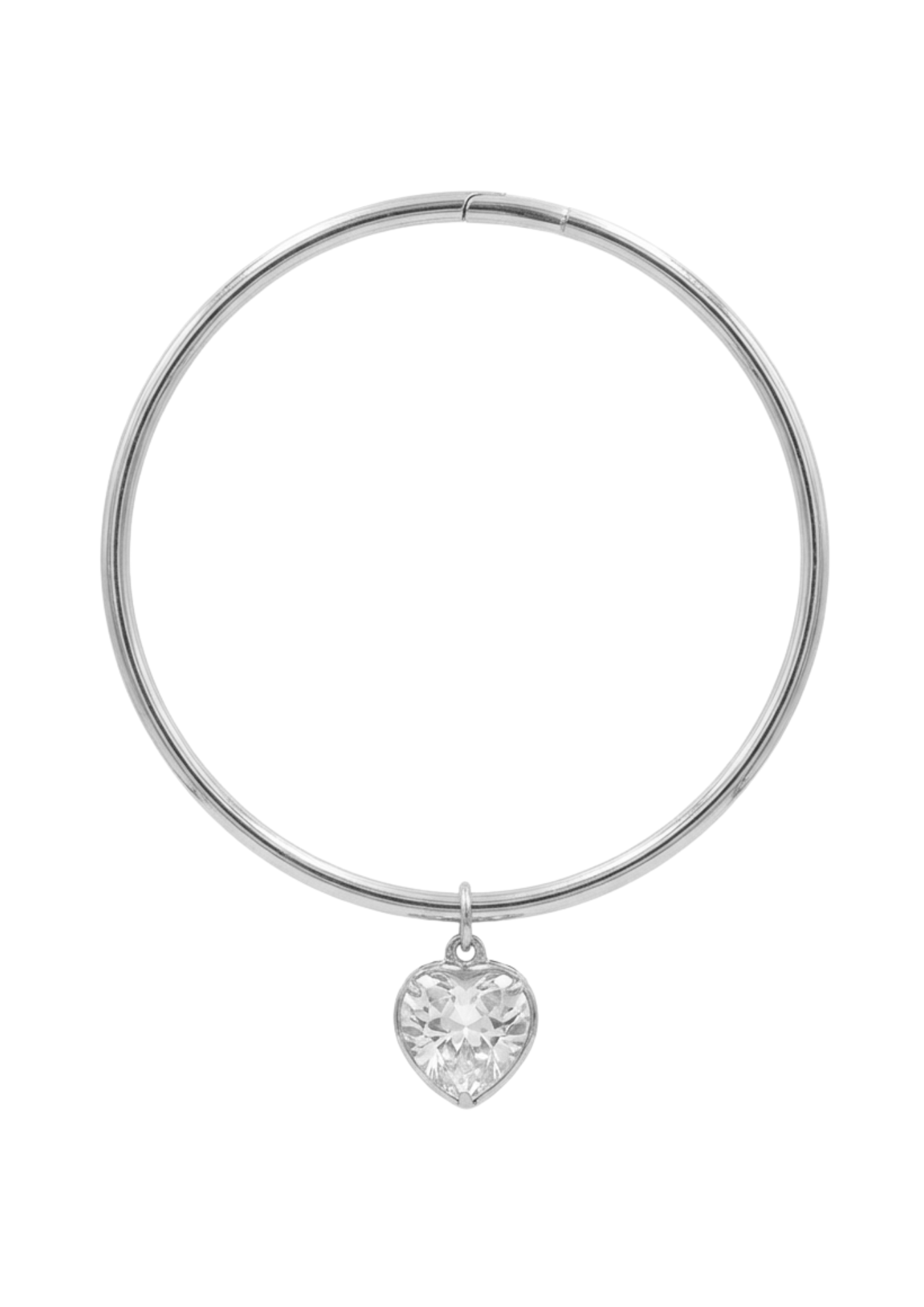 Jonc Breloque Cœur Diamant