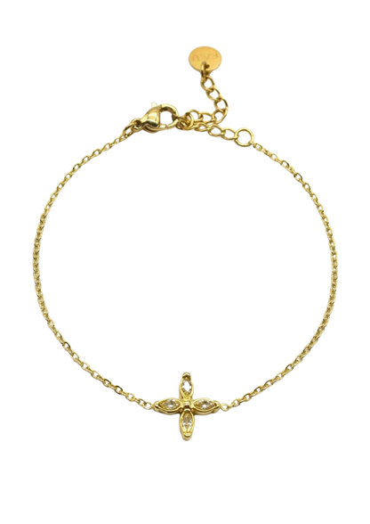 Bracelet Acier Inoxydable Fleur Trèfle