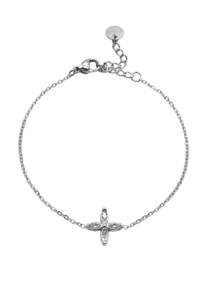Bracelet Acier Inoxydable Fleur Trèfle