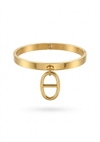 Jonc Breloque Maille Marine