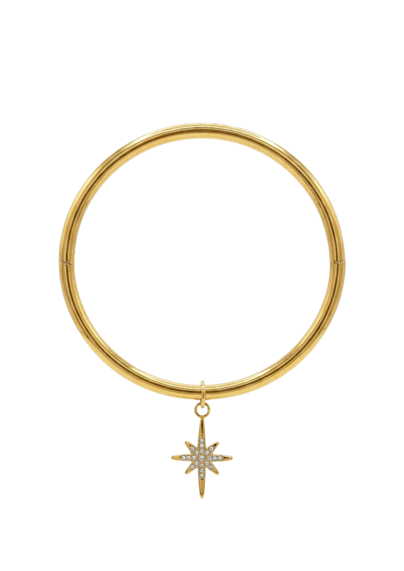 Jonc Breloque Étoile Strass