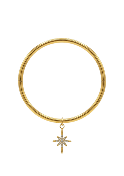 Jonc Breloque Étoile Strass